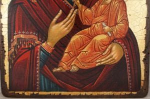 Virgin Mary Hodegetria Theotokos Guide Hand-Painted Greek Orthodox Icon