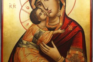 Our Lady of Vladimir Theotokos Vladimirskaya Hand-Painted Orthodox Icon