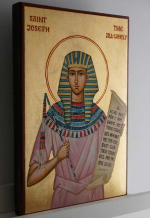 St Joseph the All-Comely Hand-Painted Orthodox Icon