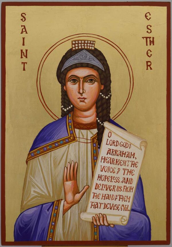 st esther the righteous icon hand painted orthodox