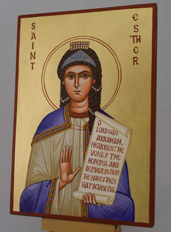 st esther the righteous icon hand painted orthodox