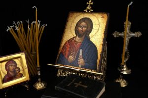 Single Brass Candle Holder Orthodox Candlestick