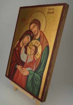 Holy Family Icon Large Hand Painted Byzantine Orthodox