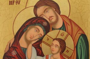 Holy Family Icon Large Hand Painted Byzantine Orthodox