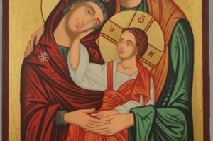 Holy Family Icon Large Hand Painted Byzantine Orthodox