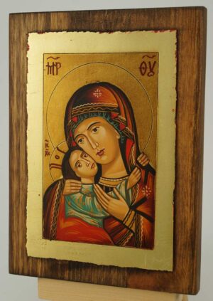 Theotokos Eleusa Rila small Icon Hand Painted Byzantine Orthodox