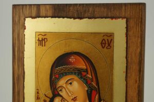 Theotokos Eleusa Rila small Icon Hand Painted Byzantine Orthodox