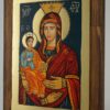 Virgin Mary Trojerucica small Icon Hand Painted Byzantine Orthodox