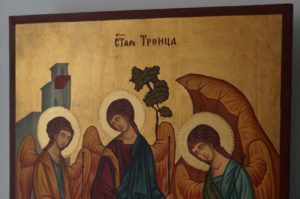 Hospitality of Abraham Andrei Rublev Holy Trinity Hand Painted Orthodox Icon