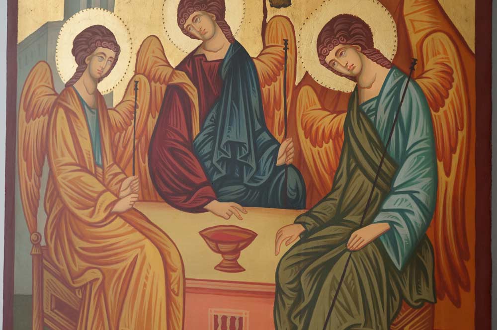 Hospitality of Abraham Andrei Rublev Holy Trinity Hand Painted Orthodox Icon