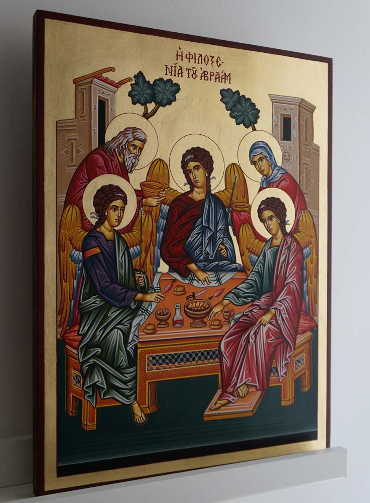 Holy Trinity (Abraham and Sarah) Hand-Painted Icon