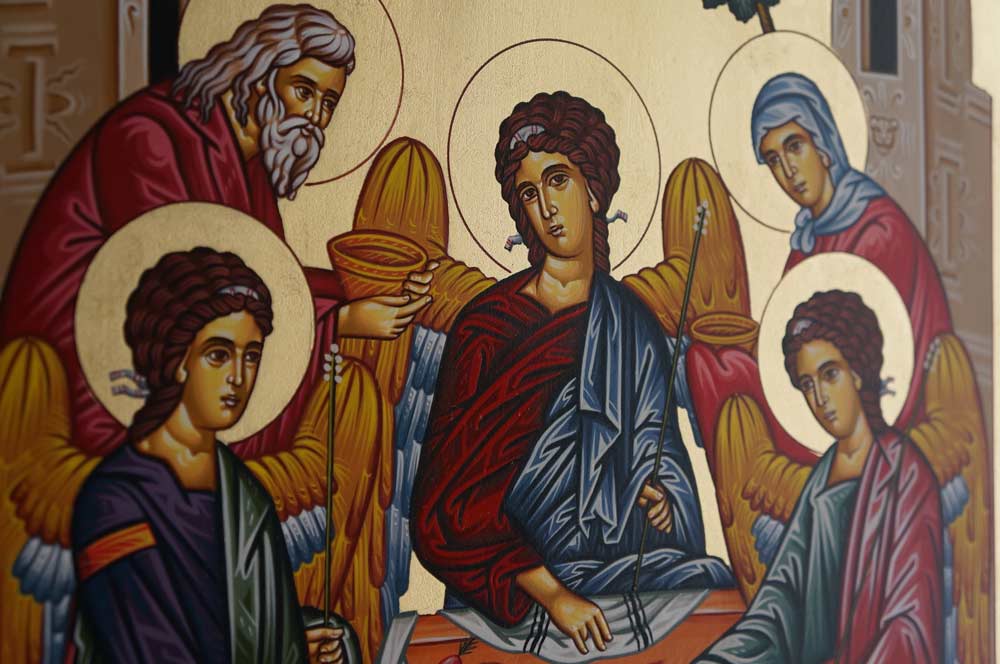 Holy Trinity (Abraham and Sarah) Hand-Painted Icon