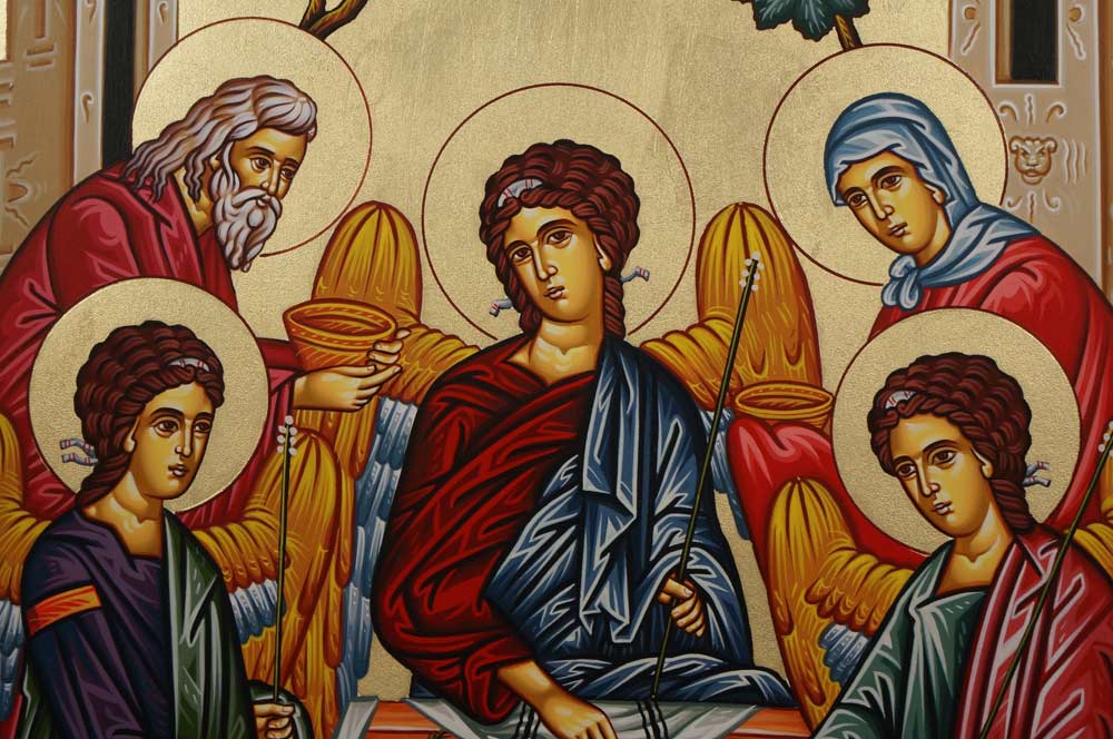 Holy Trinity (Abraham and Sarah) Hand-Painted Icon