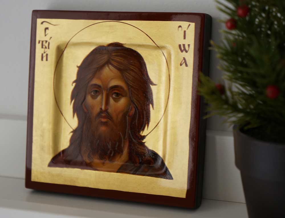 St John the Baptist Miniature Hand-Painted Orthodox Icon