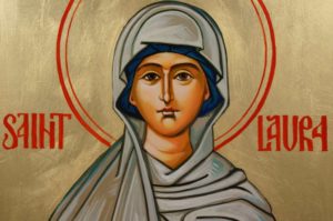St Saint Laura Hand-Painted Orthodox Icon