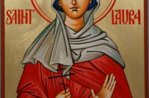 St Saint Laura Hand-Painted Orthodox Icon