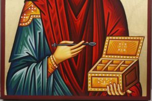 Saint Panteleimon Pantaleon Hand-Painted Byzantine Icon