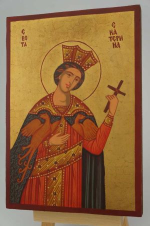 St Catherine of Alexandria (small) Icon Hand Painted Byzantine Orthodox