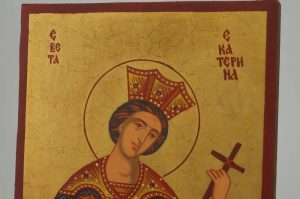 St Catherine of Alexandria (small) Icon Hand Painted Byzantine Orthodox