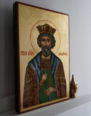 Saint Vladimir the Great Hand-Painted Russian Orthodox Icon