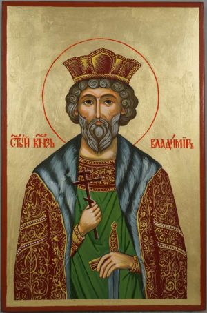 Saint Vladimir the Great Hand-Painted Russian Orthodox Icon