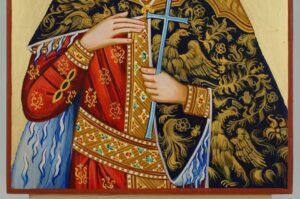 St Catherine of Alexandria Icon Hand Painted Byzantine Orthodox