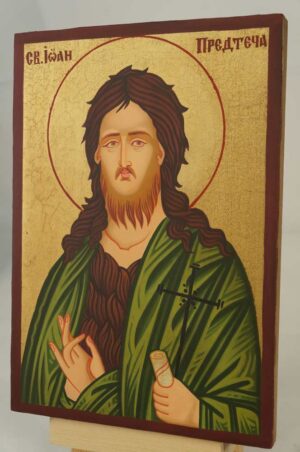 St John the Baptist small Hand Painted Icon on Wood
