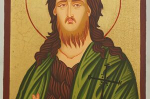 St John the Baptist small Hand Painted Icon on Wood