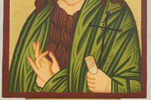 St John the Baptist small Hand Painted Icon on Wood