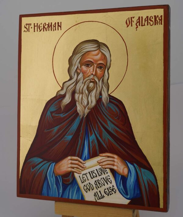saint herman of alaska icon hand painted orthodox