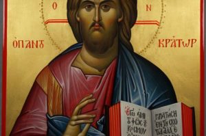 Christ the Teacher (Pantokrator) Hand-Painted Orthodox Byzantine Icon