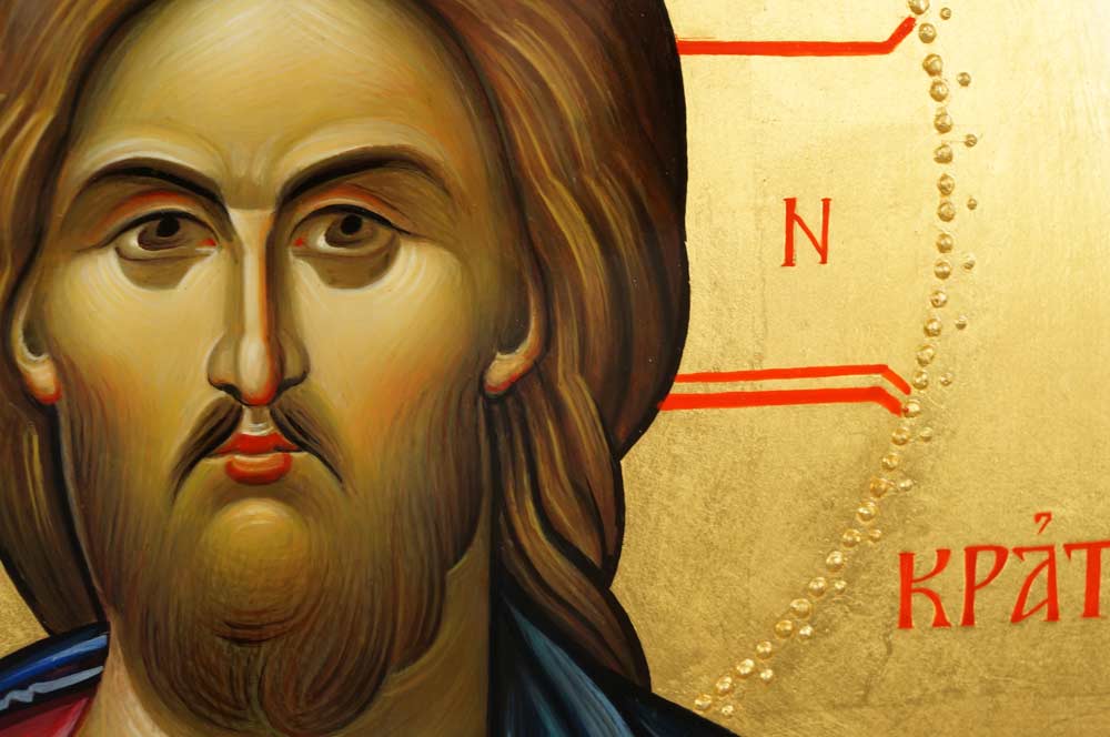 Christ the Teacher (Pantokrator) Hand-Painted Orthodox Byzantine Icon