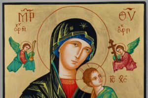 Our Lady of Perpetual Help OLPH Icon Hand Painted Byzantine Orthodox