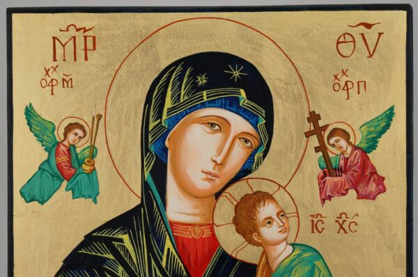 Our Lady of Perpetual Help OLPH Icon Hand Painted Byzantine Orthodox