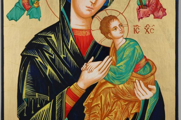 Our Lady of Perpetual Help OLPH Icon Hand Painted Byzantine Orthodox