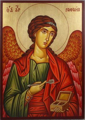 St Saint Archangel Raphael Hand-Painted Orthodox Icon