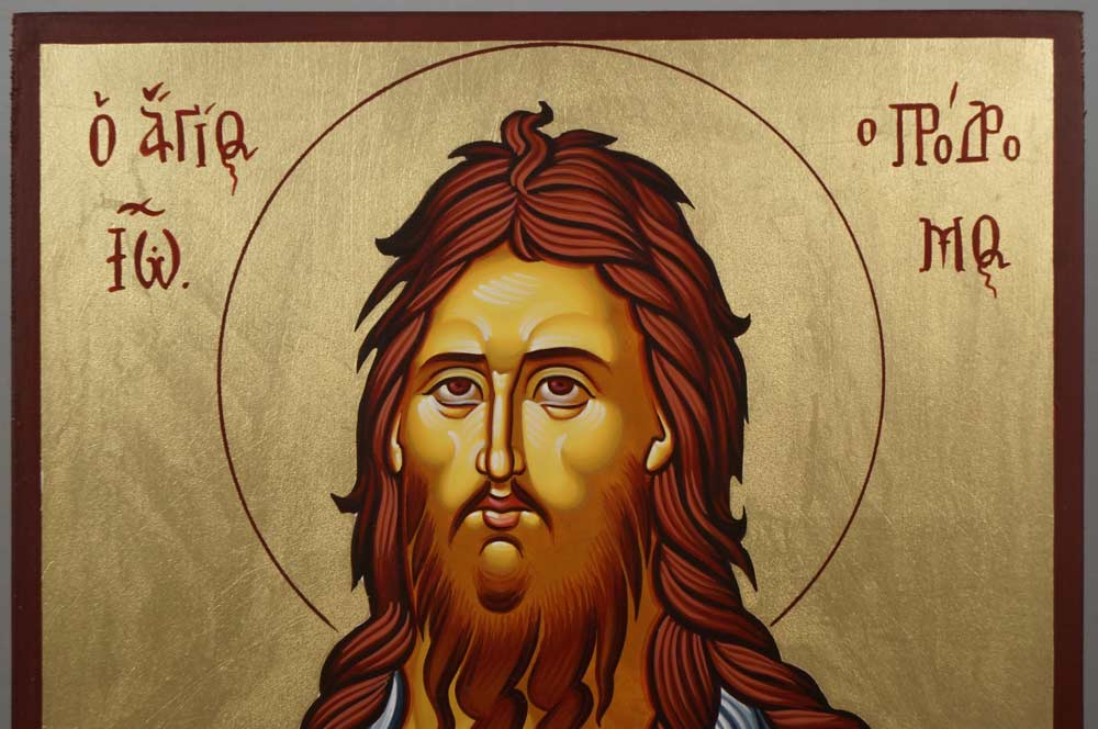 Saint St Prophet John Baptist Hand-Painted Orthodox Icon