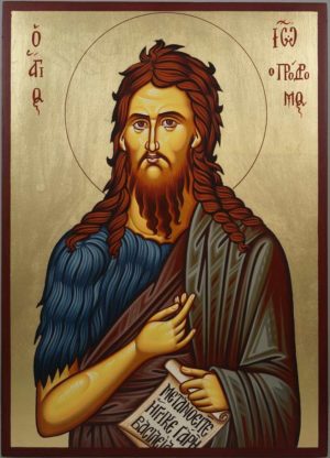 Saint St Prophet John Baptist Hand-Painted Orthodox Icon