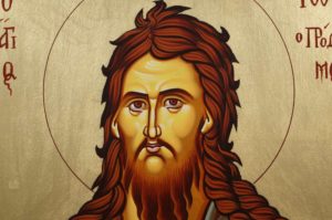 Saint St Prophet John Baptist Hand-Painted Orthodox Icon