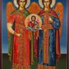 Synaxis of the Archangels Hand-Painted Greek Orthodox Icon