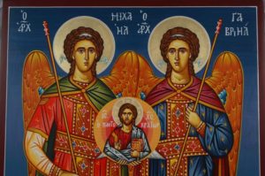Synaxis of the Archangels Hand-Painted Greek Orthodox Icon