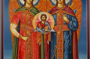 Synaxis of the Archangels Hand-Painted Greek Orthodox Icon