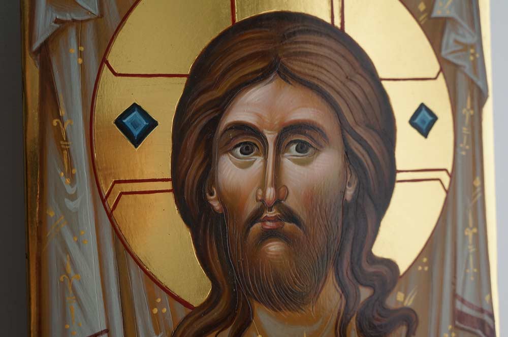 The Holy Face "Ubrus" Mandylion Hand-Painted Byzantine Icon