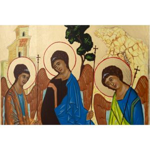 hospitality of abraham icon (rublev trinity)