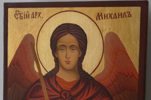 Saint Archangel Michael Hand Painted Orthodox Icon on Wood