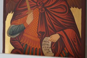 Saint Archangel Michael Hand Painted Orthodox Icon on Wood