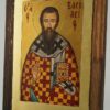 St Basil the Great small Icon Hand Painted Byzantine Orthodox