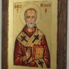 St Nicholas of Myra small Hand Painted Orthodox Icon on Wood