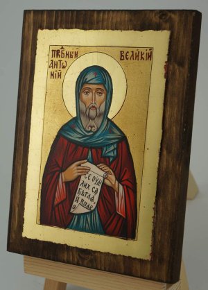 st anthony of egypt icon hand painted orthodox