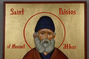 Hand-Painted Orthodox Icon of St Paisios of Mount Athos